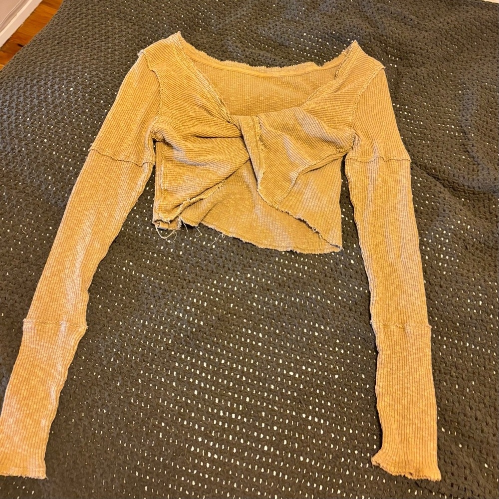 Free People Twist Back Top